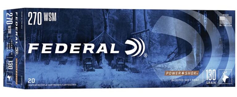 POWER-SHOK 270 WSM 130GR JACKETED SOFT POINT RIFLE AMMO POWER-SHOK 270 WSM 130GR SOFT POINT 20/BOX