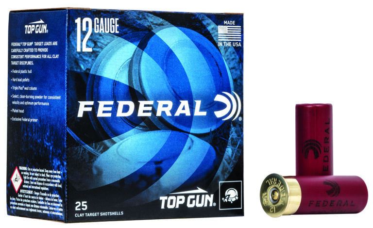 FEDERAL TOP GUN SS 12GA 2-3/4" 3DE 1-1/8OZ 8 AMMO 250RD Case