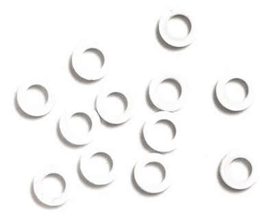 2510 WHITE SPACERS 12 PAK