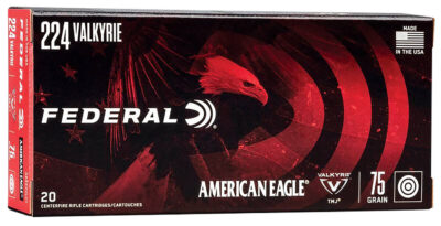 Federal AE224VLK1 American Eagle  224 Valkyrie 75 gr Total  Metal Jacket (TMJ) 20 rounds