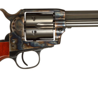 Taylors & Company 556101 1873 Cattleman Drifter 45 Colt (LC) Caliber with 4.75" Blued Finish Barrel, 6rd Capacity Blued Finish Cylinder, Color Case Hardened Finish Steel Frame & Walnut Grip