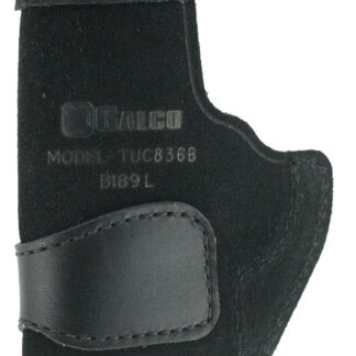 Galco TUC836B Tuck-N-Go 2.0 IWB Black Leather UniClip/Stealth Clip Fits Ruger LCP II/Ruger LCP Max Ambidextrous