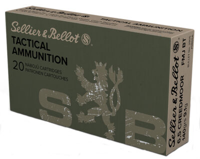Sellier & Bellot SB65A Rifle 6.5Creedmoor 140gr Full Metal Jacket Boat Tail 20 Per Box/25 Case