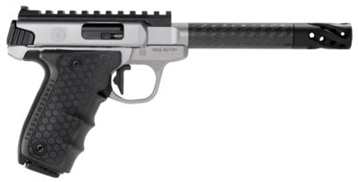 Smith & Wesson 12080 Performance Center Victory Target 22 LR 6″ CF MB 10+1 Stainless Steel Tandemkross Black HiveGrip with Integrated Target Thumb Rest Grip