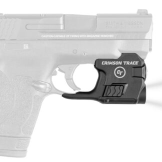 Crimson Trace 0182501 Lightguard  Polymer S&W M&P Shield/Shield Plus/M2.0 Shield, 110 Lumens White LED, Trigger Guard Mount