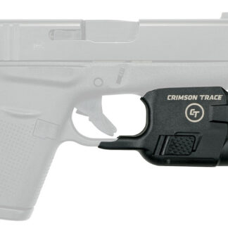 Crimson Trace 0182901 Lightguard  Polymer Compatible w/Glock 42/43/43X/48, 110 Lumens White LED, Trigger Guard Mount
