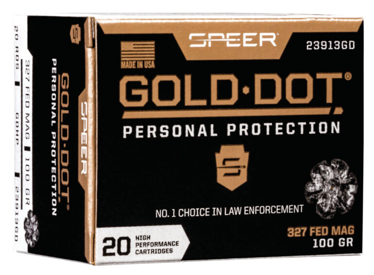 GOLD DOT PERSONAL PROTECTION 327 FEDERAL AMMO 327 FEDERAL MAGNUM 100GR GOLD DOT HOLLOW POINT 20/BOX