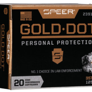 Speer 23918GD Gold Dot Personal Protection 357Sig 125gr Hollow Point 20 Per Box/10 Case