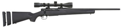 Mossberg 28027 Patriot Super Bantam 6.5 Creedmoor Caliber with 5+1 Capacity, 20" Fluted Barrel, Blued Metal Finish & Black Synthetic Stock Right Hand (Youth) Includes 3-9x40mm Scope