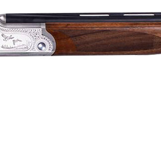 ATI ATIGKOF410SVE Cavalry SVE 410 Gauge 3" 2rd 26" Blued O/U Barrel, Silver Engraved Metal Finish, Oiled Turkish Walnut Stock, Ejector, 5 Chokes