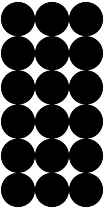 Pro-Shot P216 SplatterShot Repair Pasters Black 1″ Self-Adhesive 216 Pasters