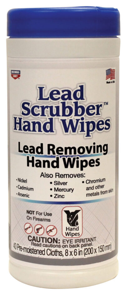 Birchwood Casey 32440 Lead Scrubber  8″ x 6″ Wipes 40 Per Pkg