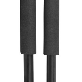 TruGlo TG8920XB Solid-Shot  Bipod 21-40" Collapsible Black Aluminum, Rubberized V-Brace, Twist Lock Adjustable Legs, Includes Carry Case w/Shoulder Strap