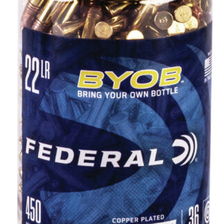 Federal 750BTL450 Champion Training BYOB 22LR 36gr Copper Plated Hollow Point 450 Per Box/8 Case