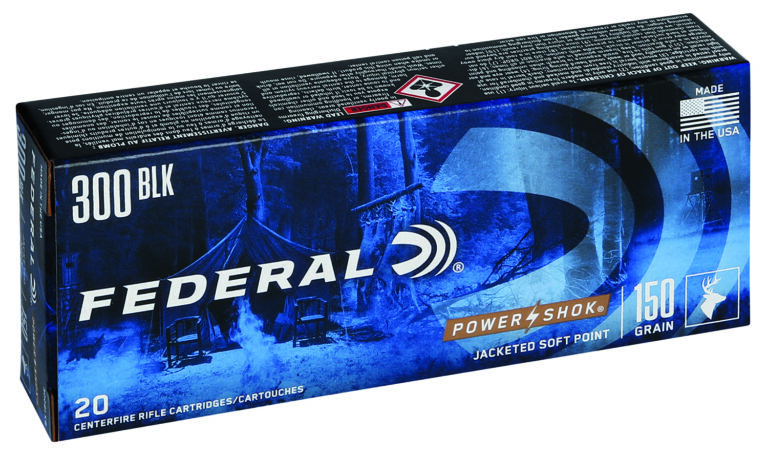 Federal 300BLKB Power-Shok  300Blackout 150gr Jacketed Soft Point 20 Per Box/10 Case