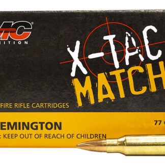 X-TAC MATCH 223 REMINGTON RIFLE AMMO X-TAC MATCH 223 REMINGTON 77GR OPEN TIP MATCH 20/BOX