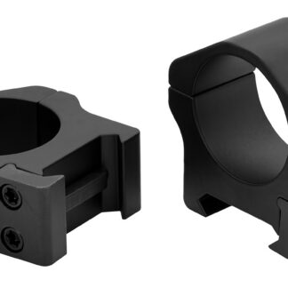 Warne Maxima Horizontal PA Scope Rings Matte Black 1 in. Low