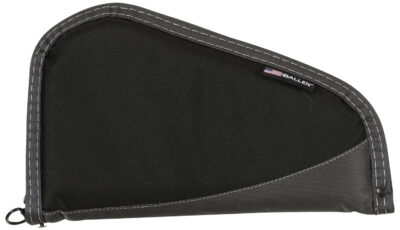 Allen 44413 Deluxe  Handgun Case Black w/Gray Trim, Foam Padding, Non-Absorbent Lining & Lockable Zipper 13″ L
