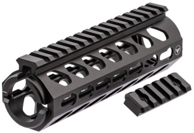 Firefield FF34053 Edge Handguard 6.62″ 2- Piece Keymod, Carbine Style Made of 6061-T6 Aluminum with Black Matte Finish for AR-15