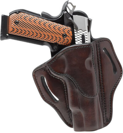 1791 Gunleather BH1SBRR BH1  OWB Size 01 Signature Brown Leather Belt Slide Fits 4-5″ 1911 Right Hand