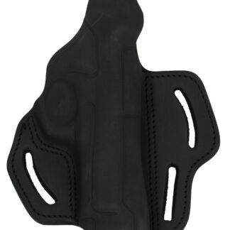 1791 Gunleather BHX4SBLR BHX  OWB 04 Stealth Black Leather Belt Slide Fits Beretta 92/CZ 75/P-10