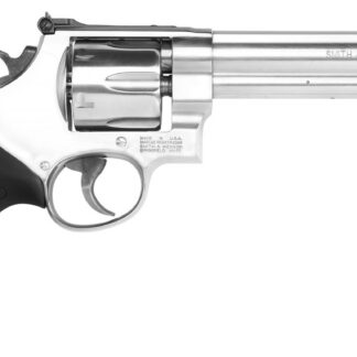 Smith & Wesson 12462 Model 610  N-Frame 10mm Auto/40 S&W 6 Shot 6.50" Stainless Steel Barrel, Cylinder & Frame, Black Finger Grooved Grip, Internal Lock Safety, Exposed Hammer