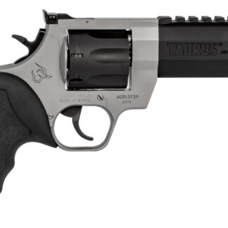 Taurus 2357055RH Raging Hunter 357 Mag 7rd 5.12" Matte Black Oxide Cylinder & Barrel Matte Stainless Steel Frame Black Rubber with Integrated Red Cushion Insert Grip