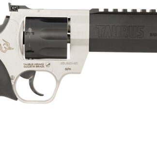 Taurus 2357065RH Raging Hunter 357 Mag 7rd 6.75" Matte Black Oxide Cylinder & Barrel Matte Stainless Steel Frame Black Rubber with Integrated Red Cushion Insert Grip