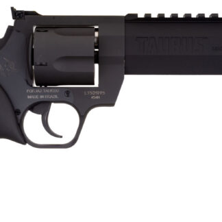 Taurus 2454061RH Raging Hunter  454 Casull 5rd 6.75" Matte Black Oxide Steel Black Rubber with Integrated Red Cushion Insert Grip
