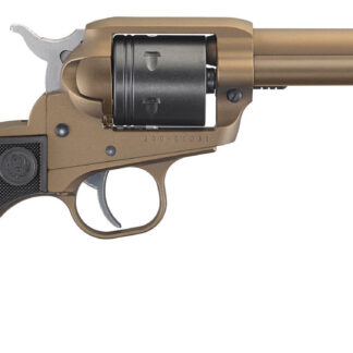 Ruger 2004 Wrangler  22 LR 6 Shot 4.62" Burnt Bronze Cerakote Barrel, Black Cerakote Cylinder, Burnt Bronze Cerakote Frame Black Checkered Polymer Grips