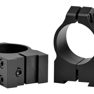 Warne 1B1M Maxima  Matte Black Steel 1" Tube Medium Vertical Split Dovetail, 0 MOA Fits CZ 527