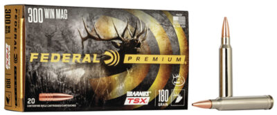 Federal P300WP Premium  300WinMag 180gr Barnes TSX 20 Per Box/10 Case