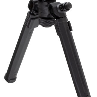 Magpul MAG933-BLK Bipod  made of Aluminum with Black Finish, M-LOK Attachment, Rubber Feet, 6.30-10.30" Vertical Adjustment for AR-Platform