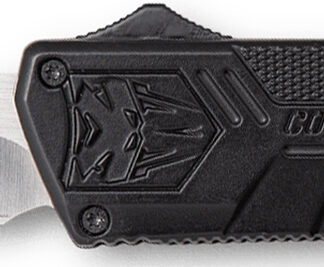 CobraTec Knives BCTLWDNS Lightweight  3.25" OTF Drop Point Plain D2 Steel Blade/Black Aluminum Handle Includes Pocket Clip