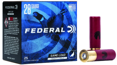 Federal H2896 Game-Shok High Brass 28Gauge 2.75" 1oz 6Shot 25 Per Box/10 Case