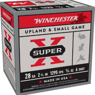 Winchester Ammo X286 Super X Heavy Game Load High Brass 28Gauge 2.75" 3/4oz 6Shot 25 Per Box/10 Case