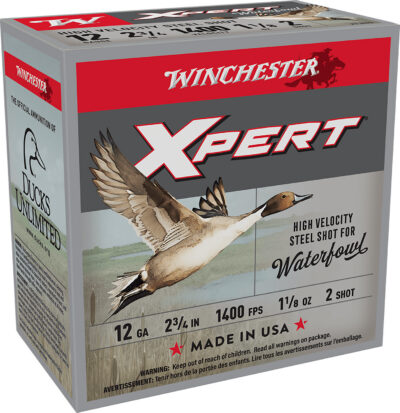 Winchester Ammo WEX12H2 Super X Xpert High Velocity 12Gauge 2.75″ 1 1/8oz 2Shot 25 Per Box/10 Case