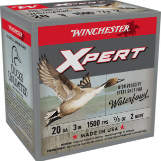 XPERT WATERFOWL 20 GAUGE 3'' #2/4 SHOT SHOTGUN AMMO XPERT WATERFOWL 20 GAUGE 3'' 7/8 OZ #2 SHOT 25/BOX