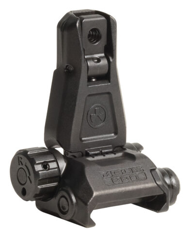 AR-15  MBUS PRO MAGPUL BACK-UP REAR SIGHT MBUS PRO REAR SIGHT FLIP UP ADJUSTABLE STEEL BLACK