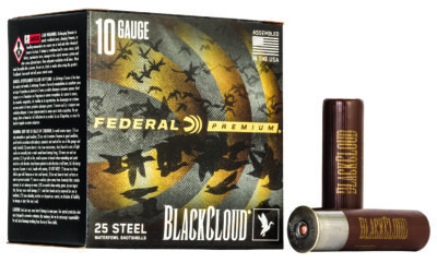Federal PWBX1072 Black Cloud FS 10Gauge 3.50″ 1 5/8oz 2Shot 25 Per Box/10 Case
