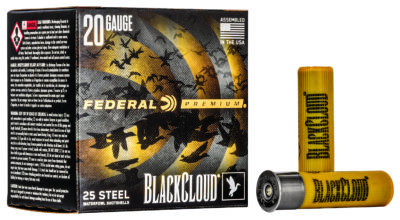Federal Premium Black Cloud Waterfowl Shotgun Ammo 20 ga. 3 in. 1 oz. 4 Shot 25 rd.