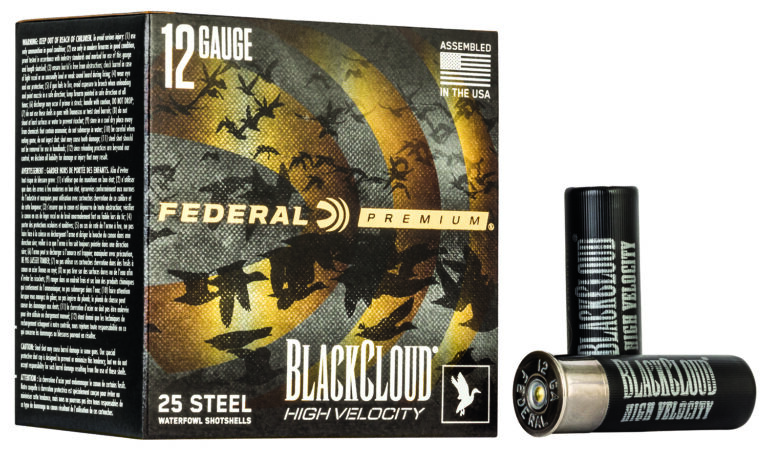 Federal Premium Black Cloud Waterfowl Shotgun Ammo 12 ga. 3 in. 1 1/8 oz. High Velocity 2 Shot 25 rd.