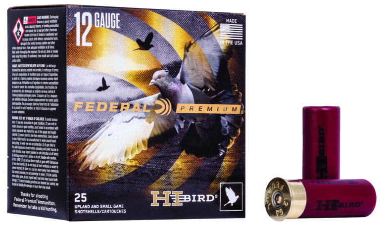 Federal HVF128 Premium Hi-Bird 12Gauge 2.75" 1 1/8oz 8Shot 25 Per Box/10 Case