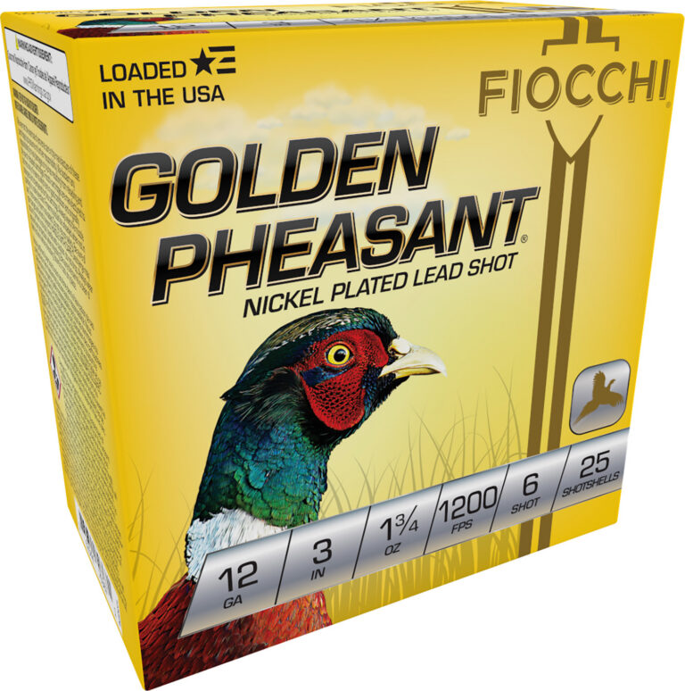 GOLDEN PHEASANT 12 GAUGE AMMO GOLDEN PHEASANT 12 GAUGE 3'' 1-3/4OZ #6 SHOT 25/BOX