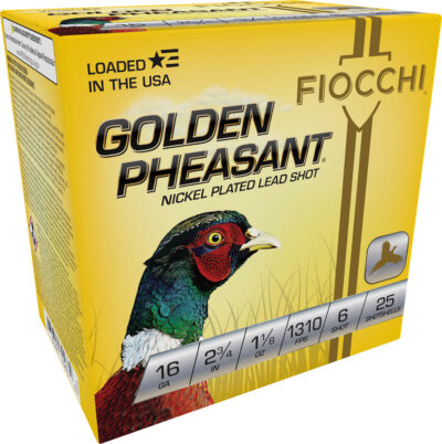 Fiocchi Golden Pheasant Shotgun Loads 16 ga. 2.75 in. 1 1/8 oz. 6 Shot 25 rd.