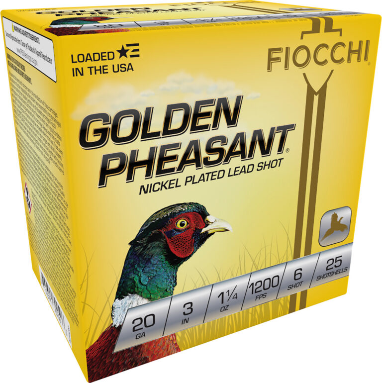 Fiocchi Golden Pheasant Shotgun Loads 20 ga. 3 in. 1 1/4 oz. 6 Shot 25 rd.