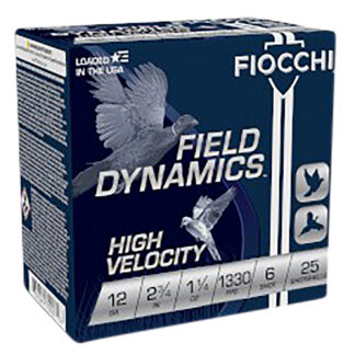 UPLAND GAME 12 GAUGE 2-3/4'' # 6 SHOT SHOTGUN AMMO UPLAND GAME 12 GAUGE 2-3/4'' 1-1/4OZ #6 SHOT 25/BOX