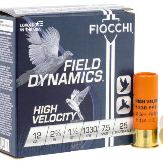 UPLAND GAME 12 GAUGE 2-3/4'' # 7.5 SHOT SHOTGUN AMMO UPLAND GAME 12 GAUGE 2-3/4'' 1-1/4OZ #7.5 SHOT 25/BOX