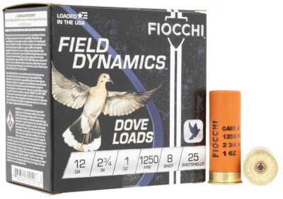 DOVE & QUAIL 12 GAUGE 2-3/4'' #8 SHOT SHOTGUN AMMO DOVE & QUAIL 12 GAUGE 2-3/4'' 1OZ #8 SHOT 25/BOX