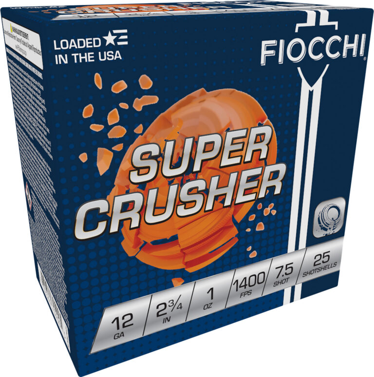 Fiocchi Super Crusher Shotgun Loads 12 ga. 2.75 in. 1 oz. 1400 FPS 7.5 Shot 25 rd.